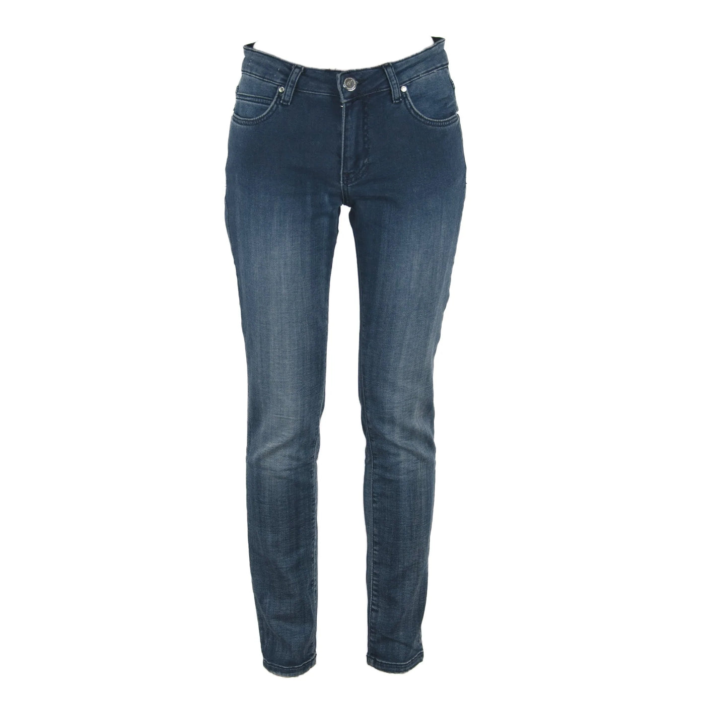 Maison Espin Blue Cotton Jeans & Pant Blue, feed-agegroup-adult, feed-color-Blue, feed-gender-female, Jeans & Pants - Women - Clothing, Maison Espin, W26 | IT40, W29 | IT43 at SEYMAYKA
