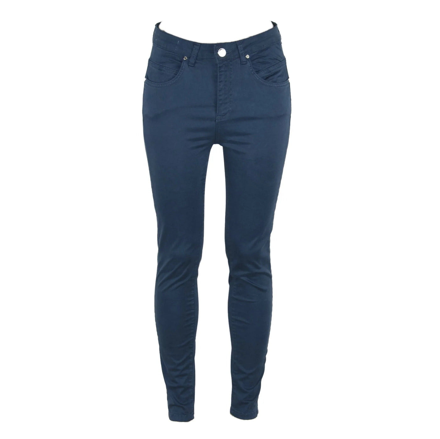 Maison Espin Blue Cotton Jeans & Pant Blue, feed-agegroup-adult, feed-color-Blue, feed-gender-female, Jeans & Pants - Women - Clothing, Maison Espin, W25 | IT39, W26 | IT40, W27 | IT41, W29 | IT43 at SEYMAYKA