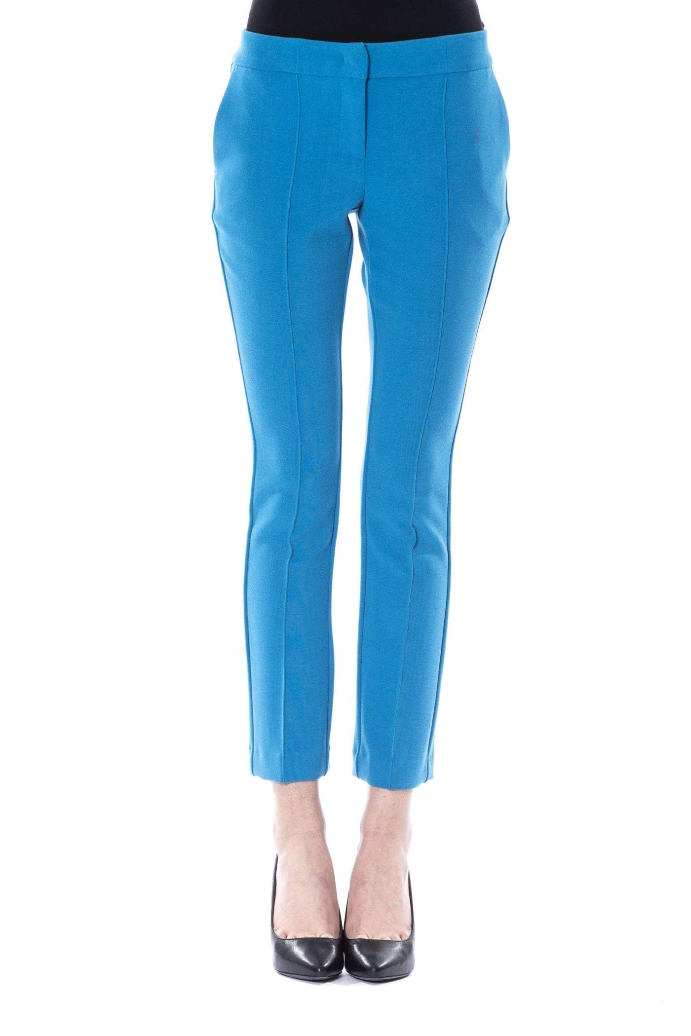 BYBLOS skinny zipped closure  Jeans & Pant #women, BYBLOS, feed-agegroup-adult, feed-color-Blue, feed-gender-female, IT40 | XS, Jeans & Pants - Women - Clothing, Light Blue at SEYMAYKA