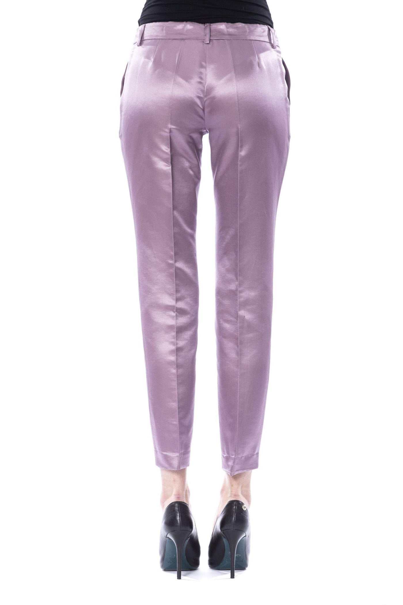 BYBLOS Buttoned  Jeans & Pant #women, BYBLOS, feed-agegroup-adult, feed-color-Violet, feed-gender-female, IT44 | M, Jeans & Pants - Women - Clothing, Violet at SEYMAYKA