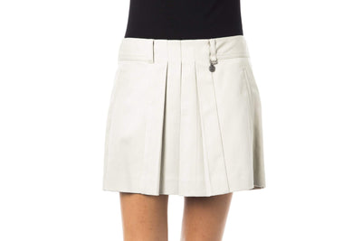 BYBLOS Gray Cotton Skirt BYBLOS, feed-1, Gray, IT40 | XS, Skirts - Women - Clothing at SEYMAYKA