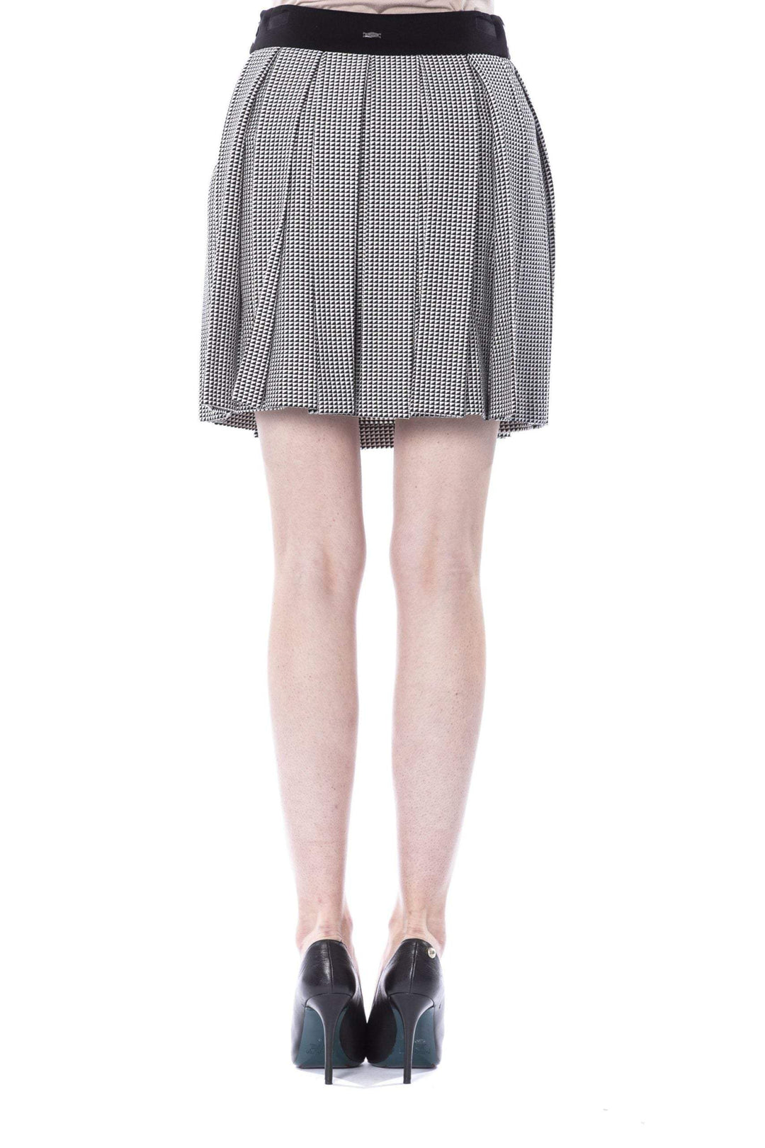 BYBLOS Black/White Viscose Skirt Black/White, BYBLOS, feed-1, IT38 | XS, IT40 | XS, Skirts - Women - Clothing at SEYMAYKA