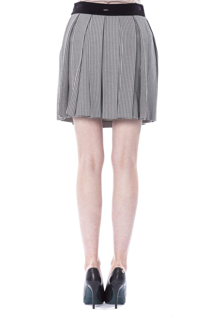 BYBLOS Black/White Viscose Skirt Black/White, BYBLOS, feed-1, IT38 | XS, IT40 | XS, Skirts - Women - Clothing at SEYMAYKA