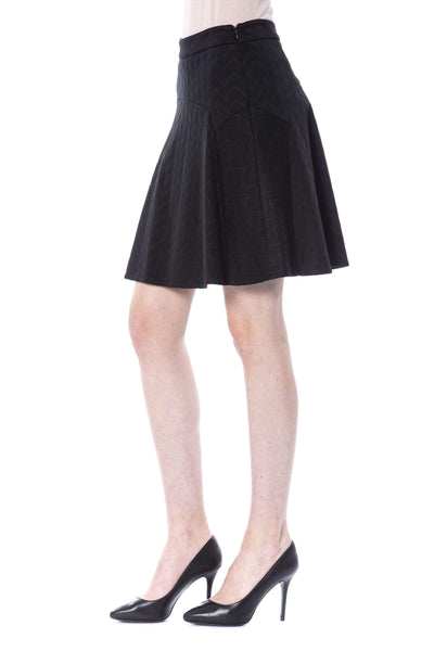 BYBLOS Black Polyester Skirt Black, BYBLOS, feed-1, IT42 | S, IT44 | M, IT46 | L, IT48 | XL, Skirts - Women - Clothing at SEYMAYKA