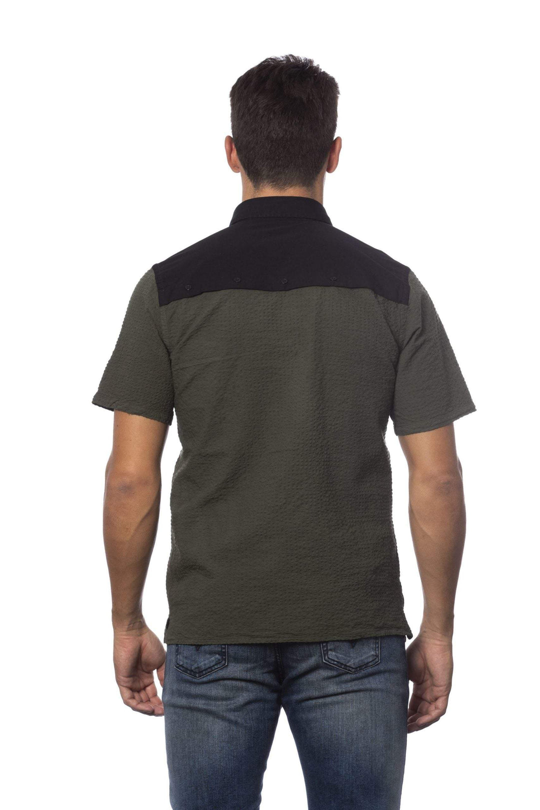 Verri Army Cotton Shirt #men, Army, feed-1, IT40 | M, IT41 | L, Shirts - Men - Clothing, Verri at SEYMAYKA