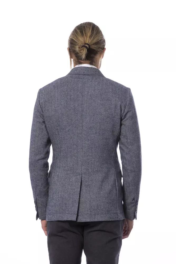 Verri Blue Polyester Blazer
