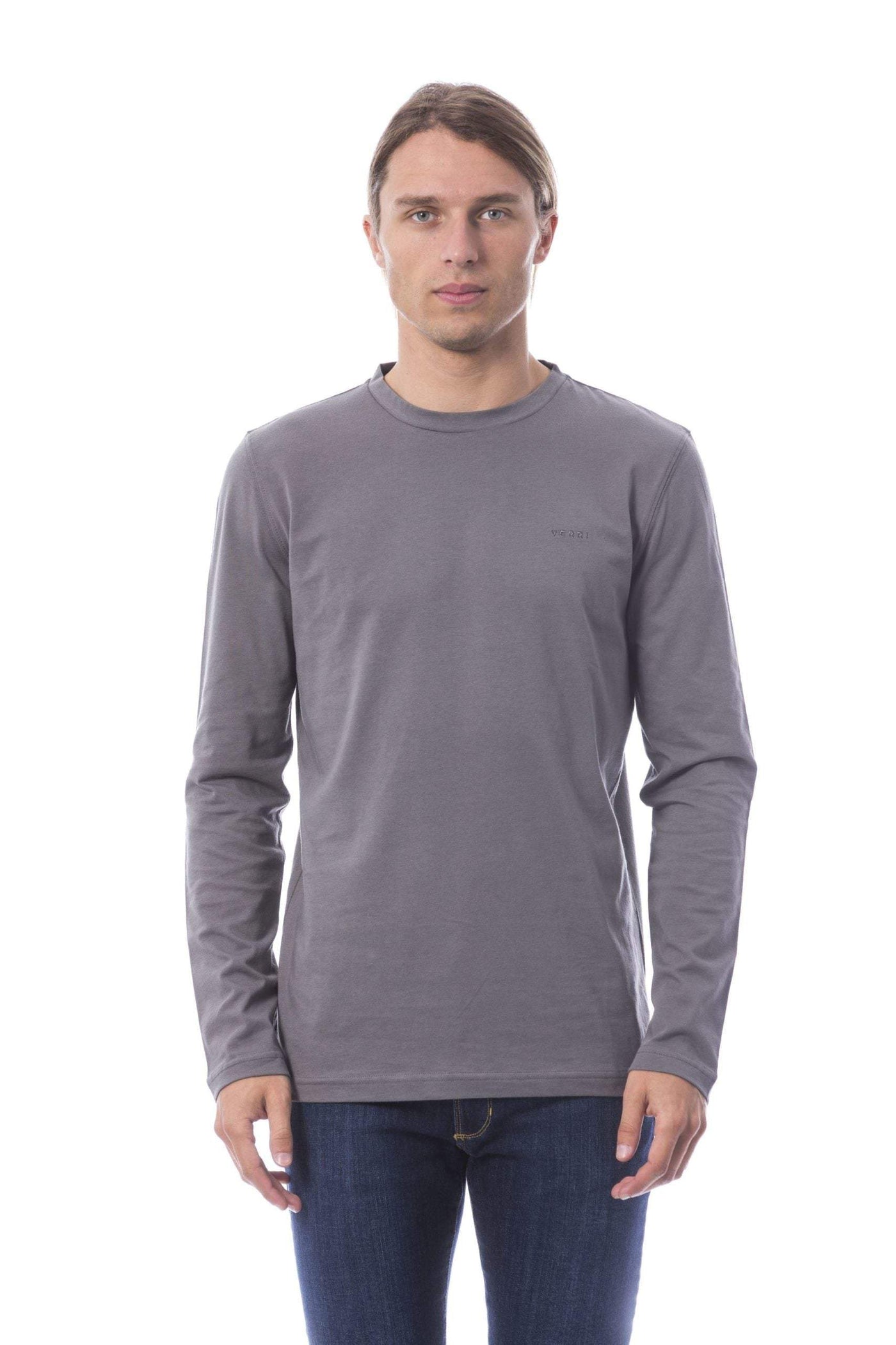 Verri Long sleeve T-shirt #men, feed-agegroup-adult, feed-color-grey, feed-gender-male, Gray, T-shirts - Men - Clothing, Verri, XL at SEYMAYKA