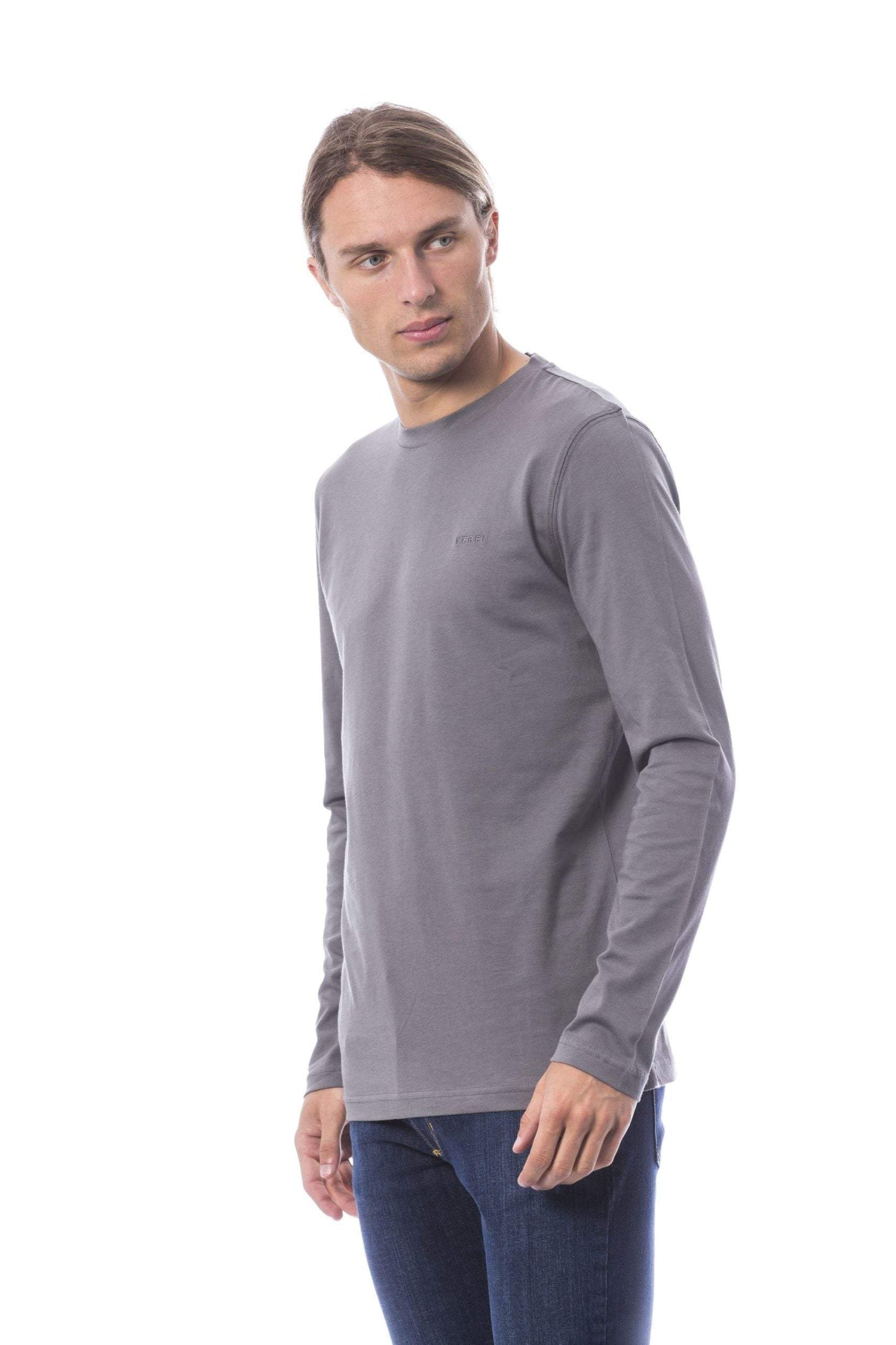 Verri Long sleeve T-shirt #men, feed-agegroup-adult, feed-color-grey, feed-gender-male, Gray, T-shirts - Men - Clothing, Verri, XL at SEYMAYKA