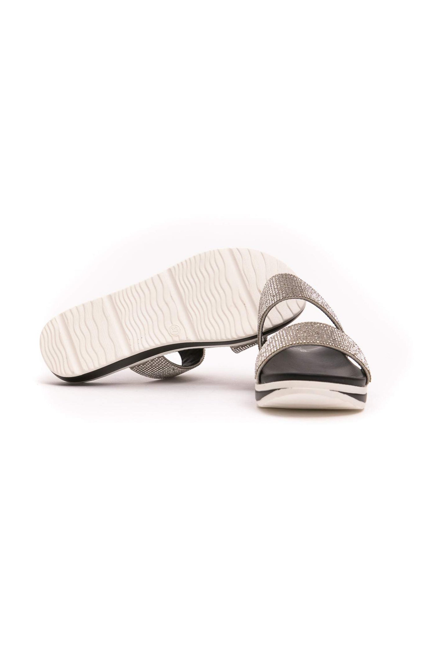 Péché Originel Silver Polyurethane Sandal EU36/US5.5, EU37/US6.5, EU38/US7.5, EU39/US6, EU40/US7, EU41/US8, feed-1, Péché Originel, Sandals - Women - Shoes, Silver at SEYMAYKA