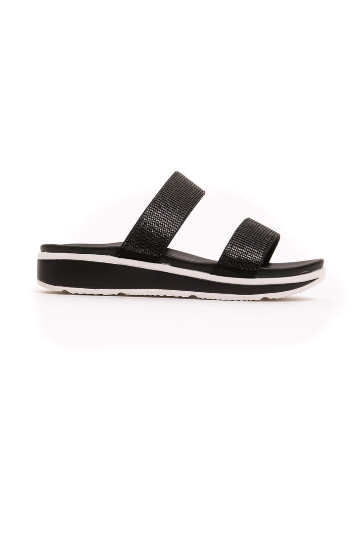 Péché Originel Black Polyurethane Sandal Black, EU36/US5.5, EU37/US6.5, EU38/US7.5, EU39/US6, EU40/US7, EU41/US8, feed-1, Péché Originel, Sandals - Women - Shoes at SEYMAYKA