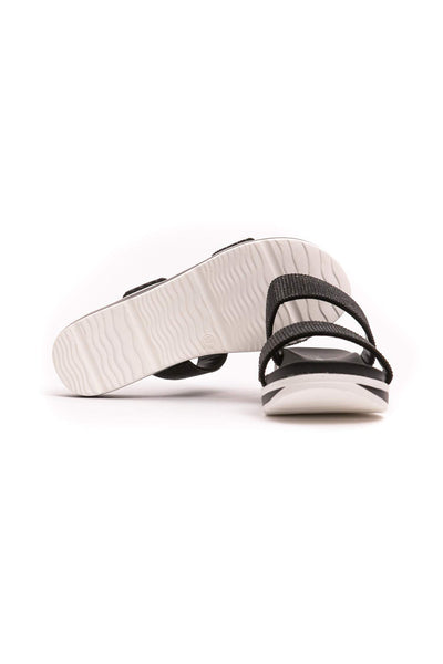 Péché Originel Black Polyurethane Sandal Black, EU36/US5.5, EU37/US6.5, EU38/US7.5, EU39/US6, EU40/US7, EU41/US8, feed-1, Péché Originel, Sandals - Women - Shoes at SEYMAYKA