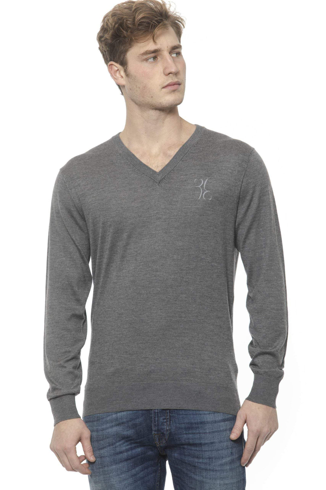 Billionaire Italian Couture v-neck emboidered  Sweater #men, 3XL, Billionaire Italian Couture, feed-agegroup-adult, feed-color-Gray, feed-gender-male, Gray, L, M, Sweaters - Men - Clothing, XL, XXL at SEYMAYKA