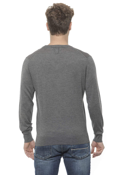 Billionaire Italian Couture v-neck emboidered  Sweater #men, 3XL, Billionaire Italian Couture, feed-agegroup-adult, feed-color-Gray, feed-gender-male, Gray, L, M, Sweaters - Men - Clothing, XL, XXL at SEYMAYKA