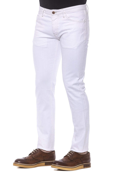 PT Torino White Cotton Jeans & Pant #men, feed-1, Jeans & Pants - Men - Clothing, PT Torino, W34, W35, White at SEYMAYKA