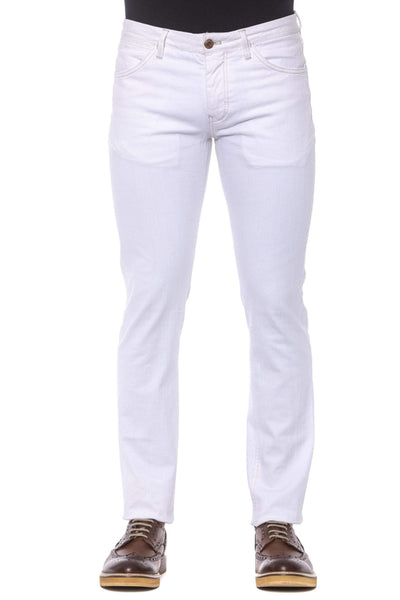 PT Torino White Cotton Jeans & Pant #men, feed-1, Jeans & Pants - Men - Clothing, PT Torino, W34, W35, White at SEYMAYKA