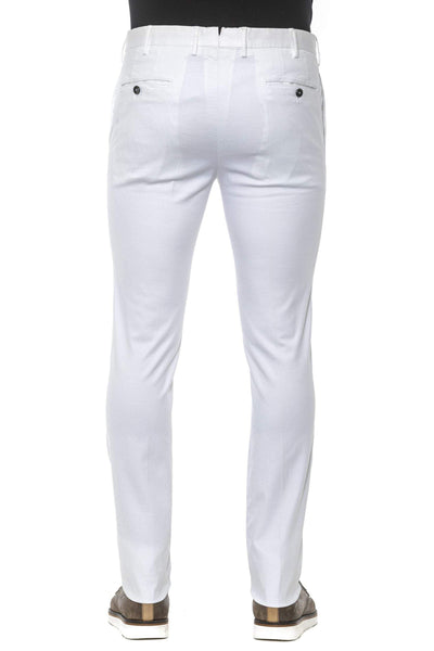 PT Torino White Cotton Jeans & Pant #men, feed-1, IT52 | L, IT54 | XL, Jeans & Pants - Men - Clothing, PT Torino, White at SEYMAYKA