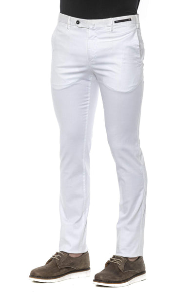 PT Torino White Cotton Jeans & Pant #men, feed-1, IT52 | L, IT54 | XL, Jeans & Pants - Men - Clothing, PT Torino, White at SEYMAYKA