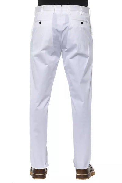 PT Torino White Cotton Jeans & Pant