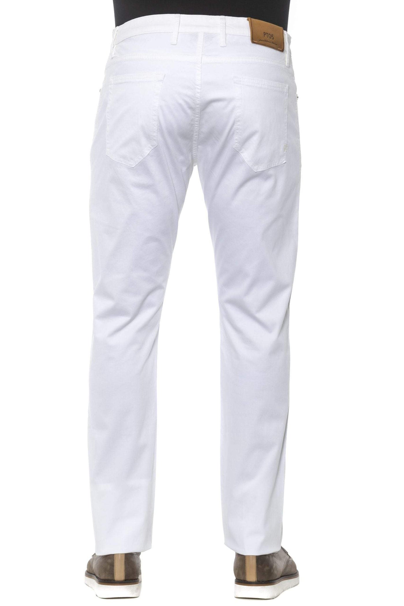 PT Torino White Cotton Jeans & Pant #men, feed-1, Jeans & Pants - Men - Clothing, PT Torino, W36, W38, White at SEYMAYKA