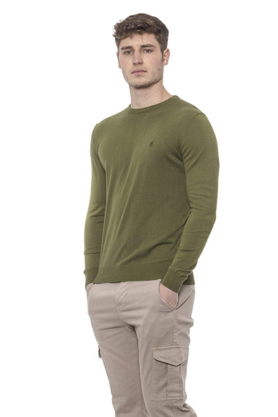 Conte of Florence crew neck  solid color  Sweater #men, 3XL, Conte of Florence, feed-agegroup-adult, feed-color-Green, feed-gender-male, Green, L, M, S, Sweaters - Men - Clothing, XL, XXL at SEYMAYKA