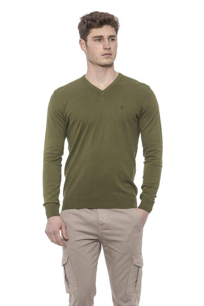 Conte of Florence v-neck  solid color  Sweater #men, 3XL, Conte of Florence, feed-agegroup-adult, feed-color-Green, feed-gender-male, Green, L, M, S, Sweaters - Men - Clothing, XL, XXL at SEYMAYKA