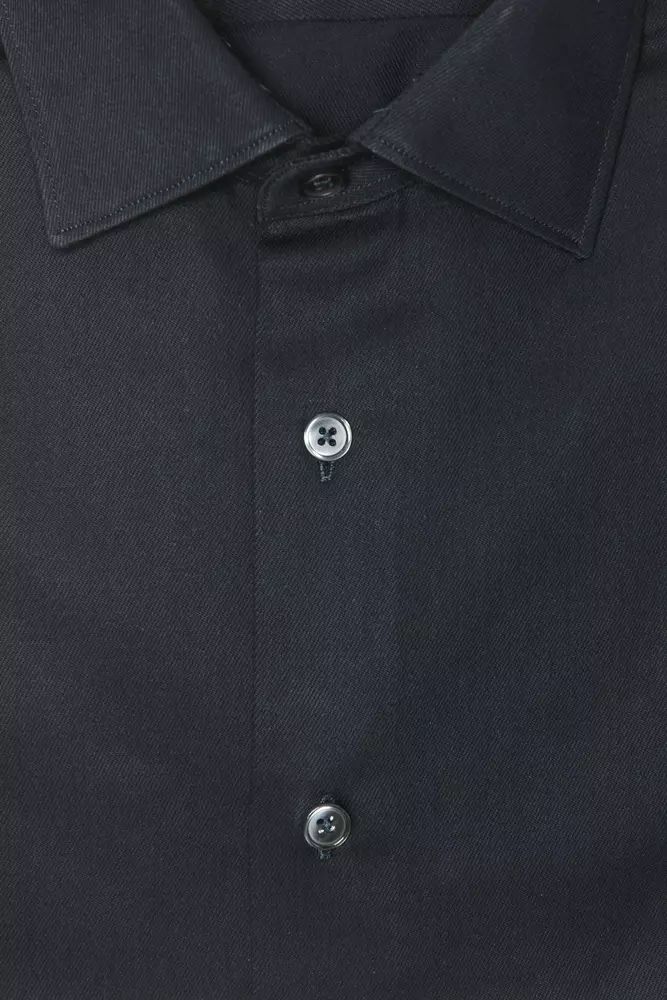 Robert Friedman Black Cotton Shirt