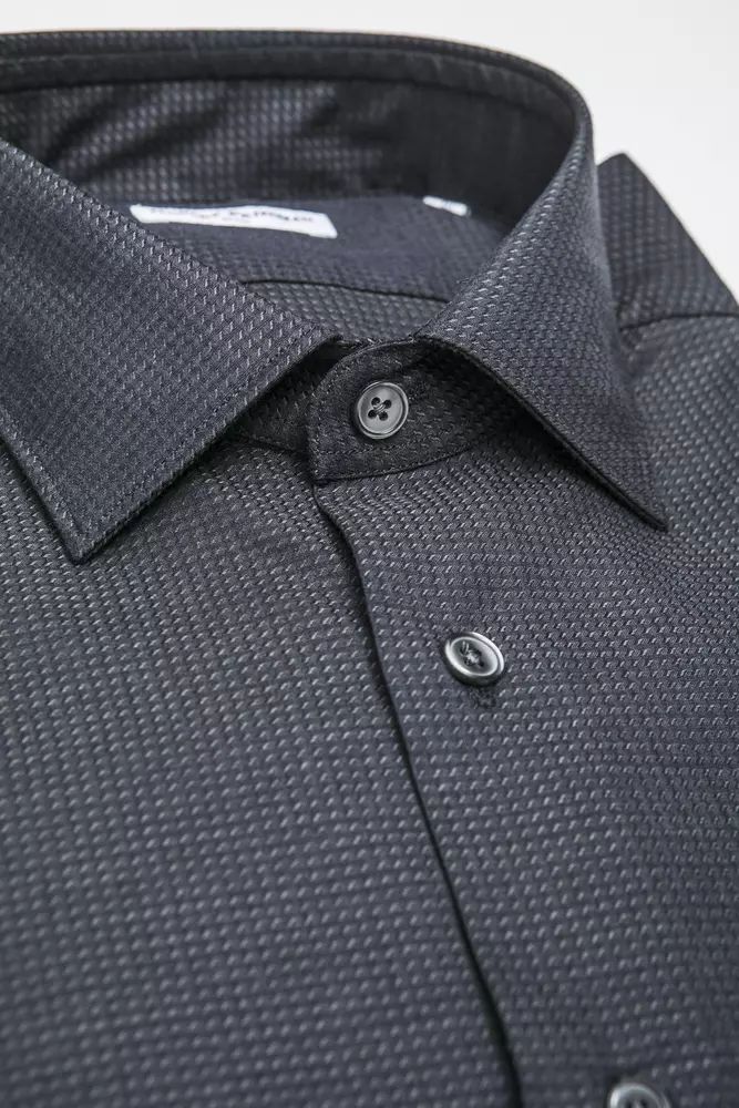 Robert Friedman Black Cotton Shirt