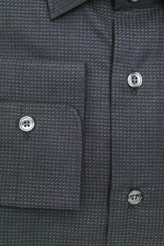 Robert Friedman Black Cotton Shirt
