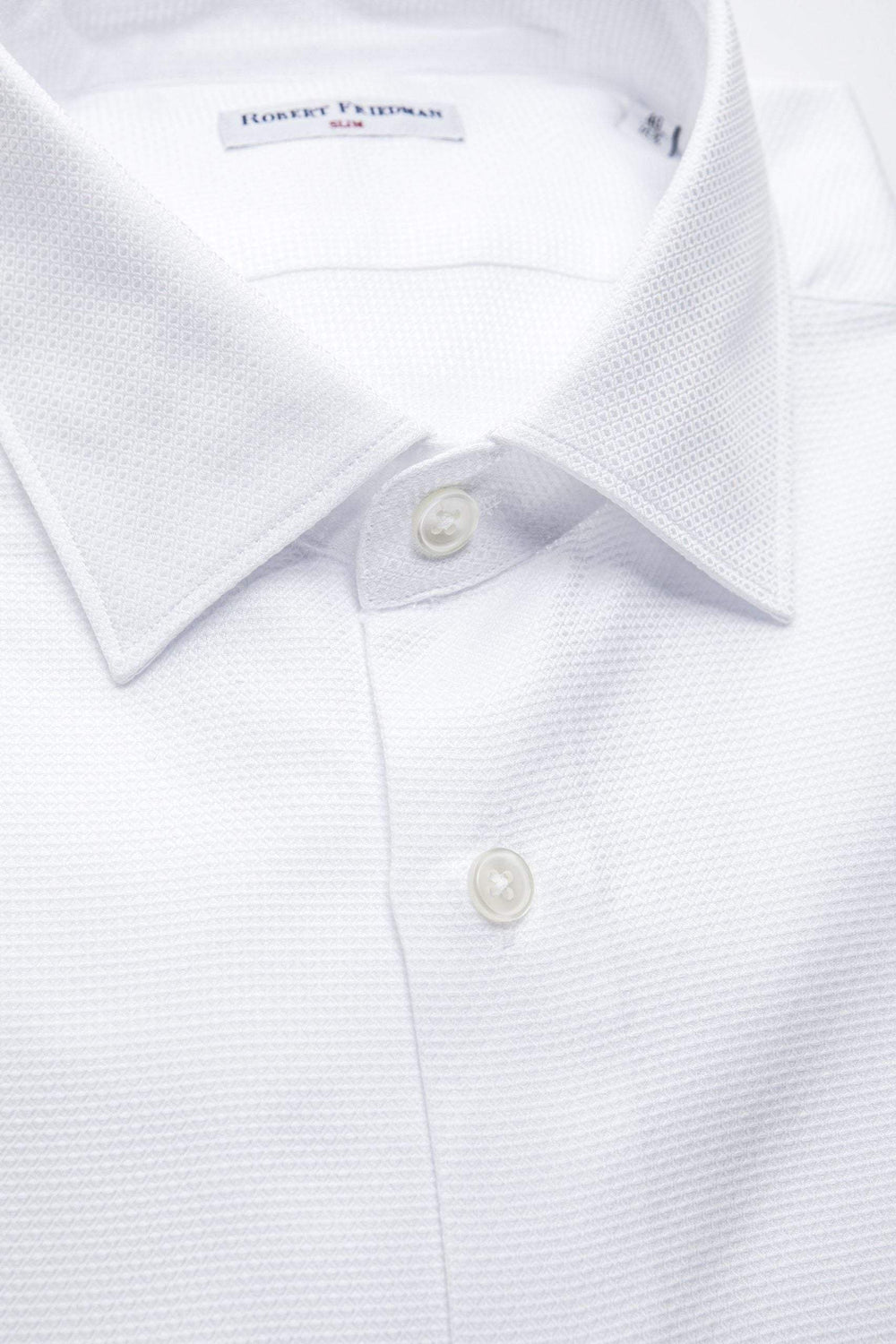 Robert Friedman White Cotton Shirt #men, feed-1, IT40 | M, IT41 | L, IT42 | XL, IT43 | 2XL, Robert Friedman, Shirts - Men - Clothing, White at SEYMAYKA