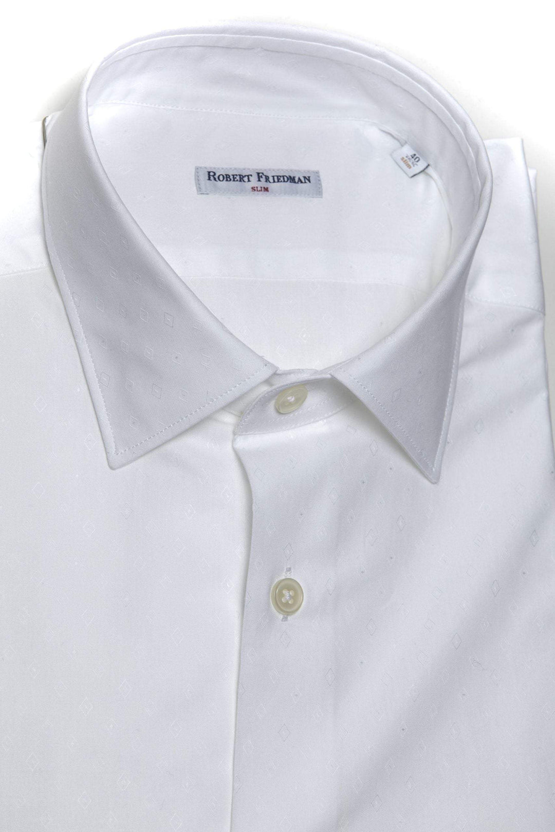 Robert Friedman White Cotton Shirt #men, feed-1, IT40 | M, Robert Friedman, Shirts - Men - Clothing, White at SEYMAYKA