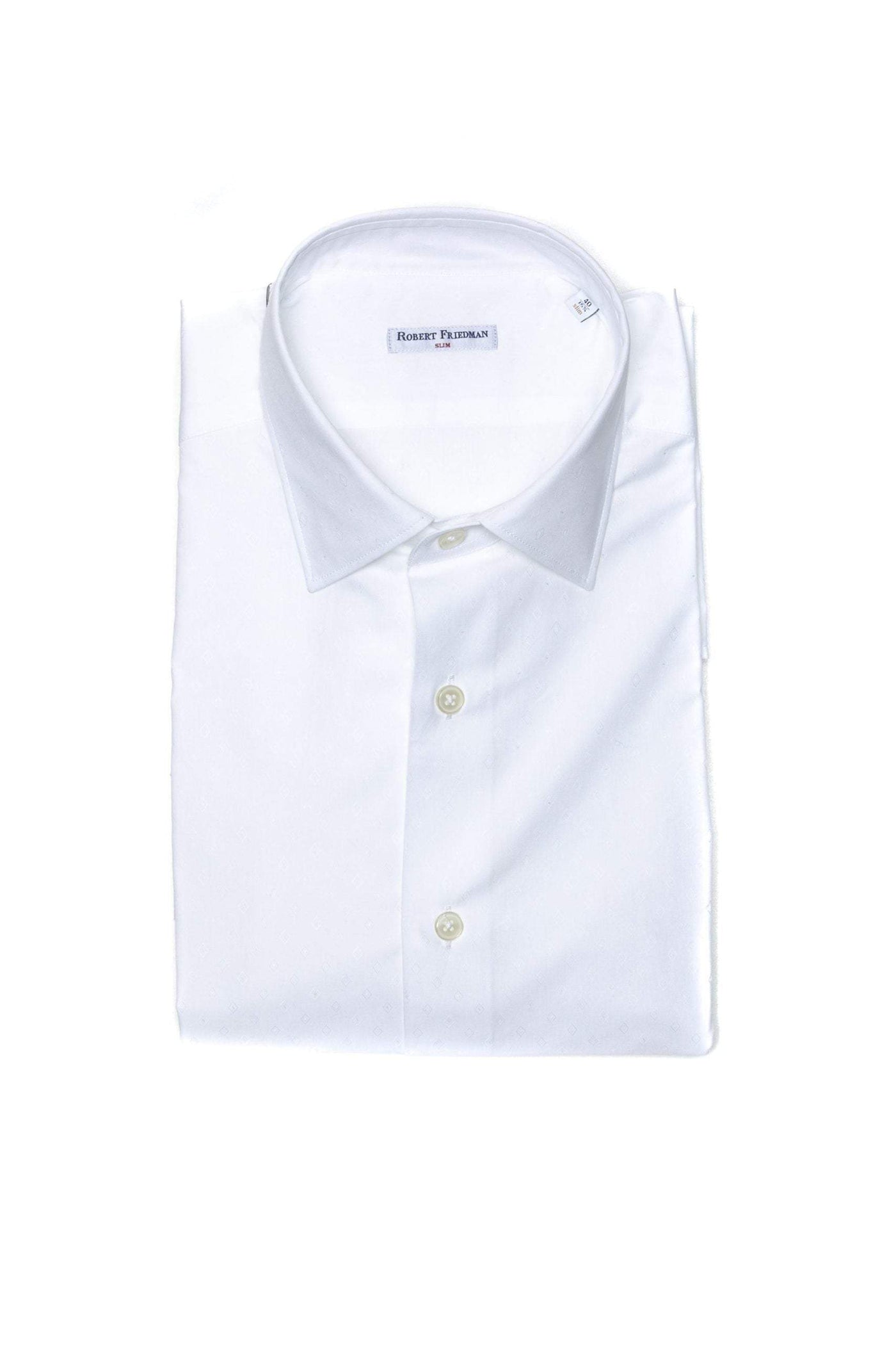Robert Friedman White Cotton Shirt #men, feed-1, IT40 | M, Robert Friedman, Shirts - Men - Clothing, White at SEYMAYKA