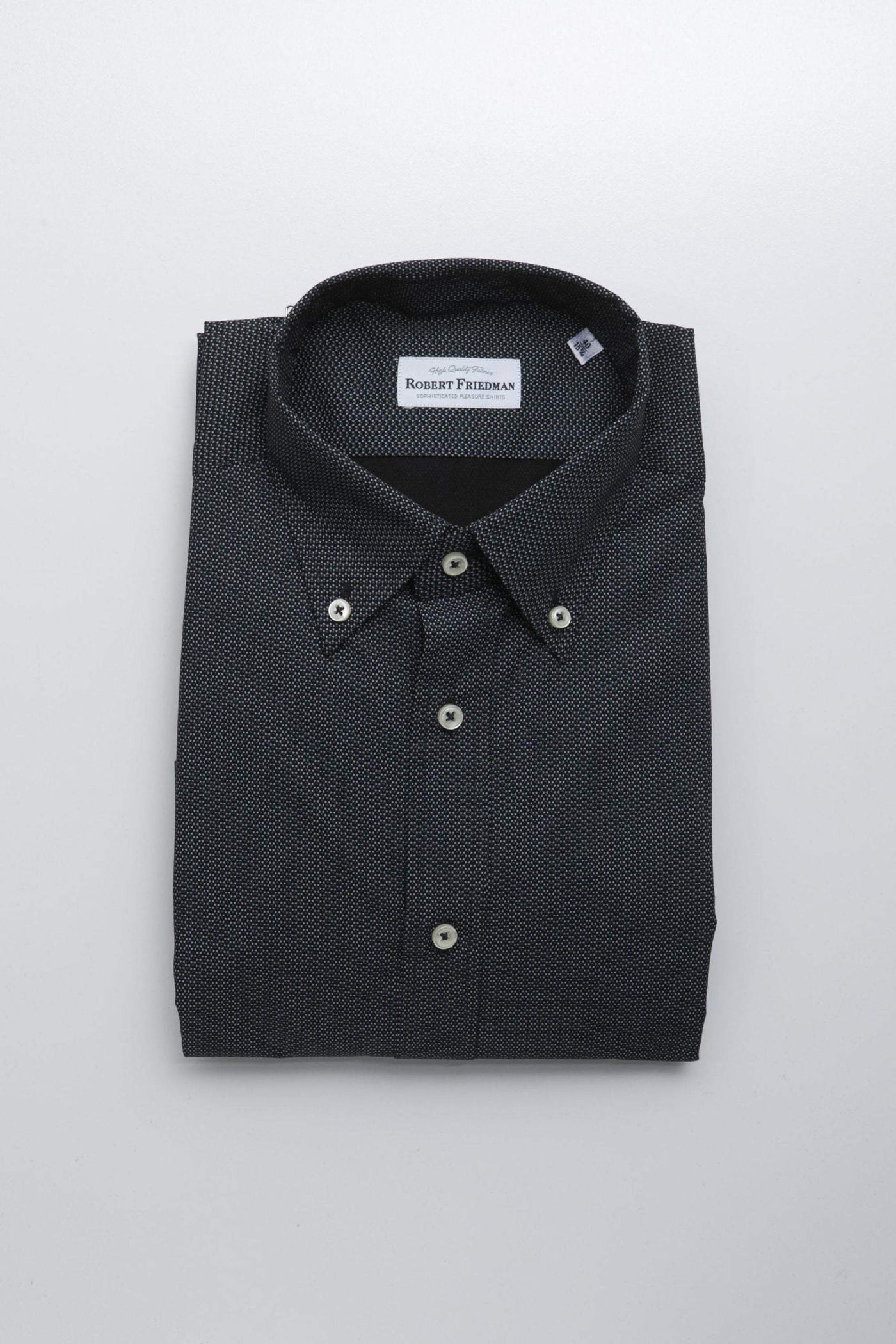 Robert Friedman Black Cotton Shirt #men, Black, feed-1, IT39 | S, IT40 | M, IT41 | L, IT42 | XL, IT43 | 2XL, IT44 | 3XL, IT45 | 4XL, Robert Friedman, Shirts - Men - Clothing at SEYMAYKA