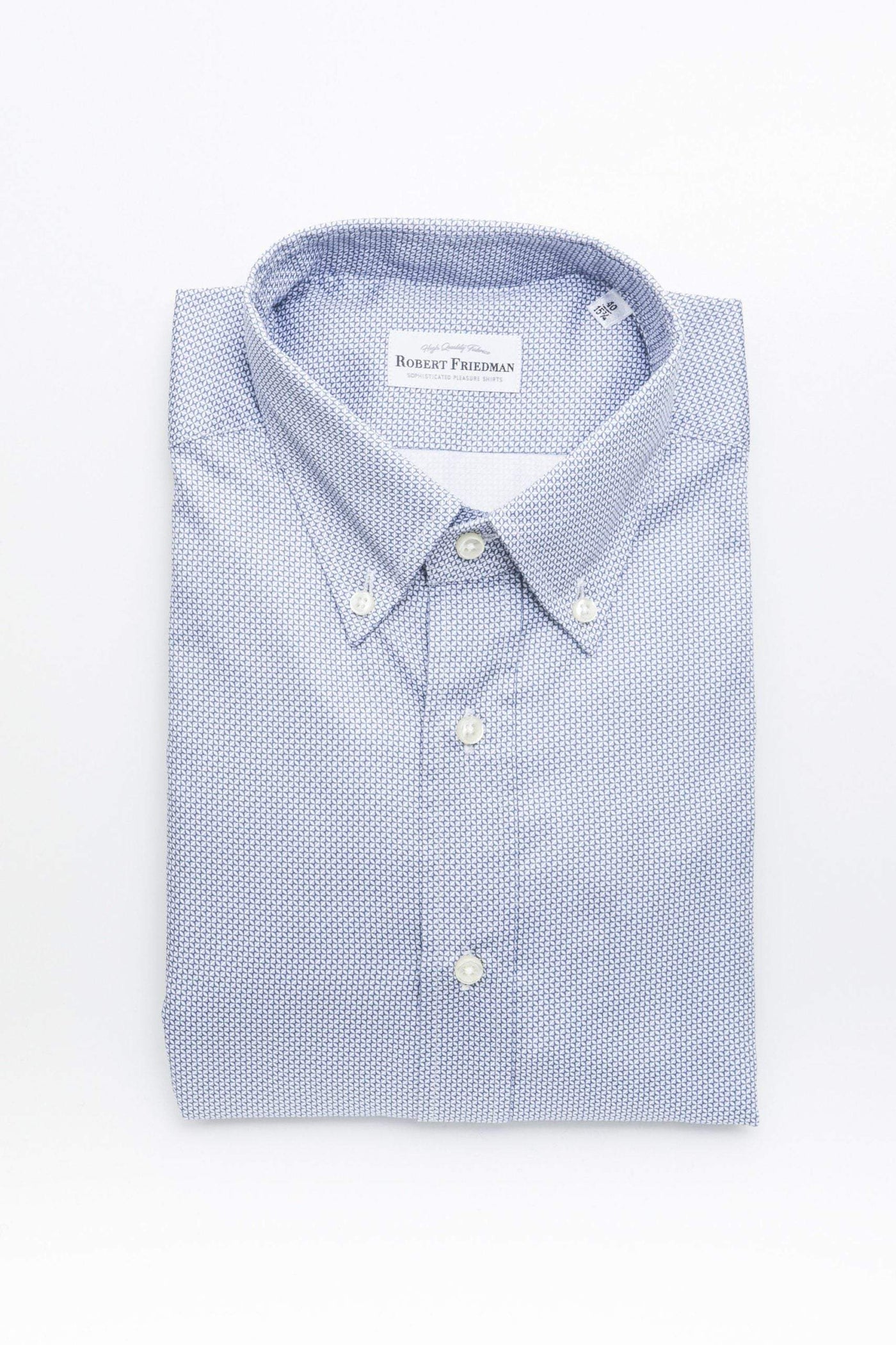 Robert Friedman Light-blue Cotton Shirt #men, feed-1, IT40 | M, IT41 | L, IT42 | XL, IT43 | 2XL, IT44 | 3XL, Light-blue, Robert Friedman, Shirts - Men - Clothing at SEYMAYKA