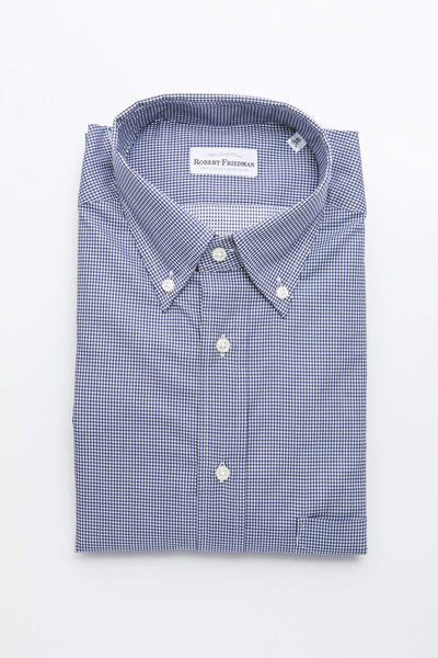 Robert Friedman Blue Cotton Shirt #men, Blue, feed-1, IT40 | M, IT41 | L, IT42 | XL, IT43 | 2XL, Robert Friedman, Shirts - Men - Clothing at SEYMAYKA