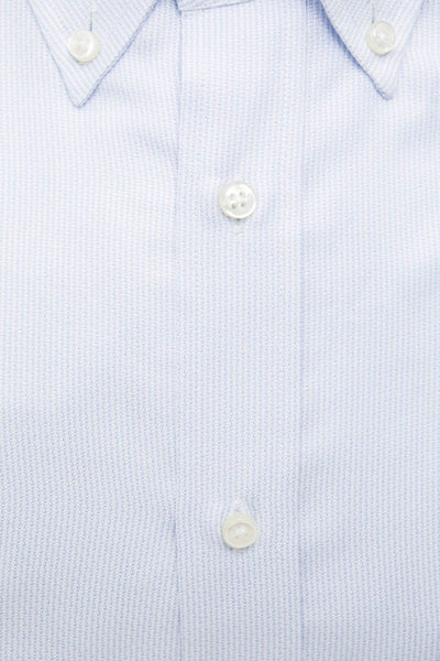 Robert Friedman Light-blue Cotton Shirt #men, feed-1, IT39 | S, IT40 | M, IT41 | L, IT42 | XL, IT43 | 2XL, IT44 | 3XL, Light-blue, Robert Friedman, Shirts - Men - Clothing at SEYMAYKA