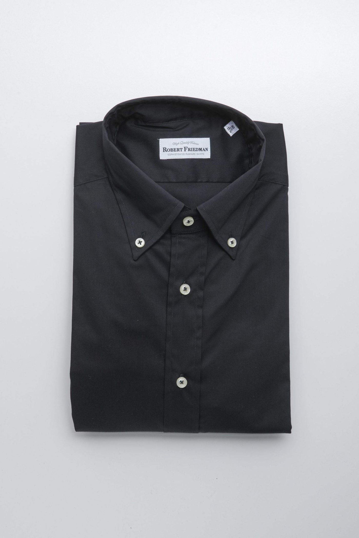 Robert Friedman Black Cotton Shirt #men, Black, feed-1, IT39 | S, IT40 | M, IT41 | L, IT42 | XL, IT43 | 2XL, IT44 | 3XL, Robert Friedman, Shirts - Men - Clothing at SEYMAYKA
