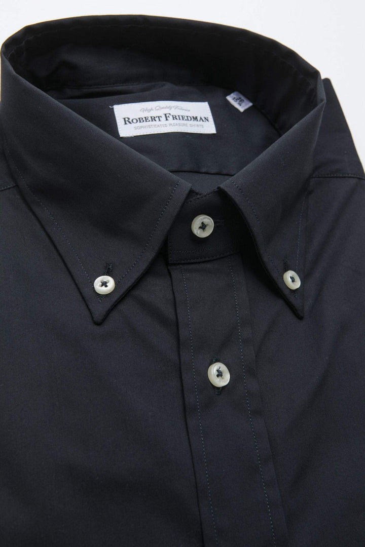 Robert Friedman Black Cotton Shirt #men, Black, feed-1, IT39 | S, IT40 | M, IT41 | L, IT42 | XL, IT43 | 2XL, IT44 | 3XL, Robert Friedman, Shirts - Men - Clothing at SEYMAYKA