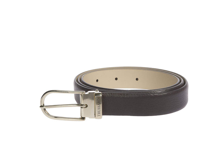 Trussardi Brown Leather Belt Belts - Women - Accessories, Brown, feed-1, Trussardi at SEYMAYKA