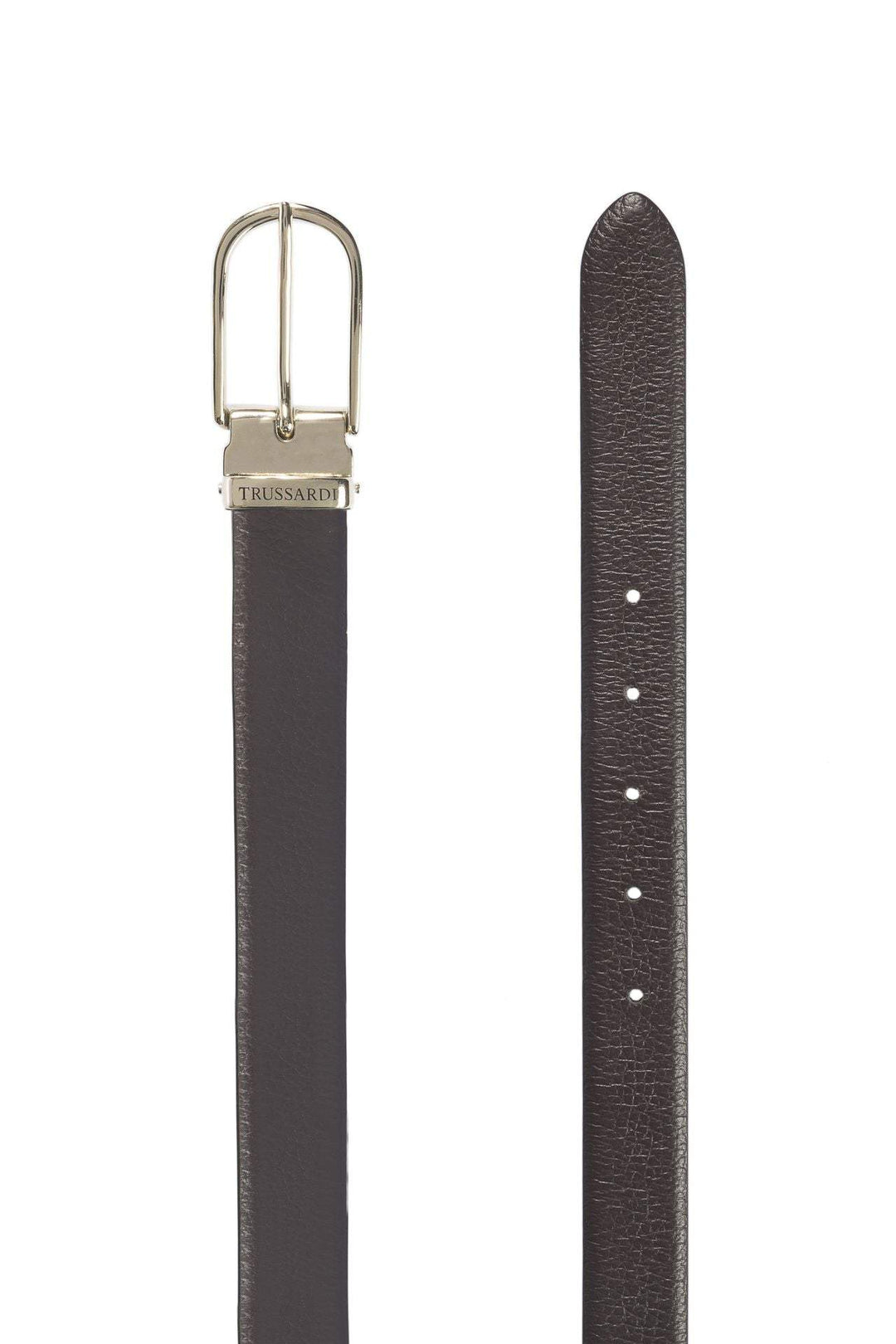 Trussardi Brown Leather Belt Belts - Women - Accessories, Brown, feed-1, Trussardi at SEYMAYKA