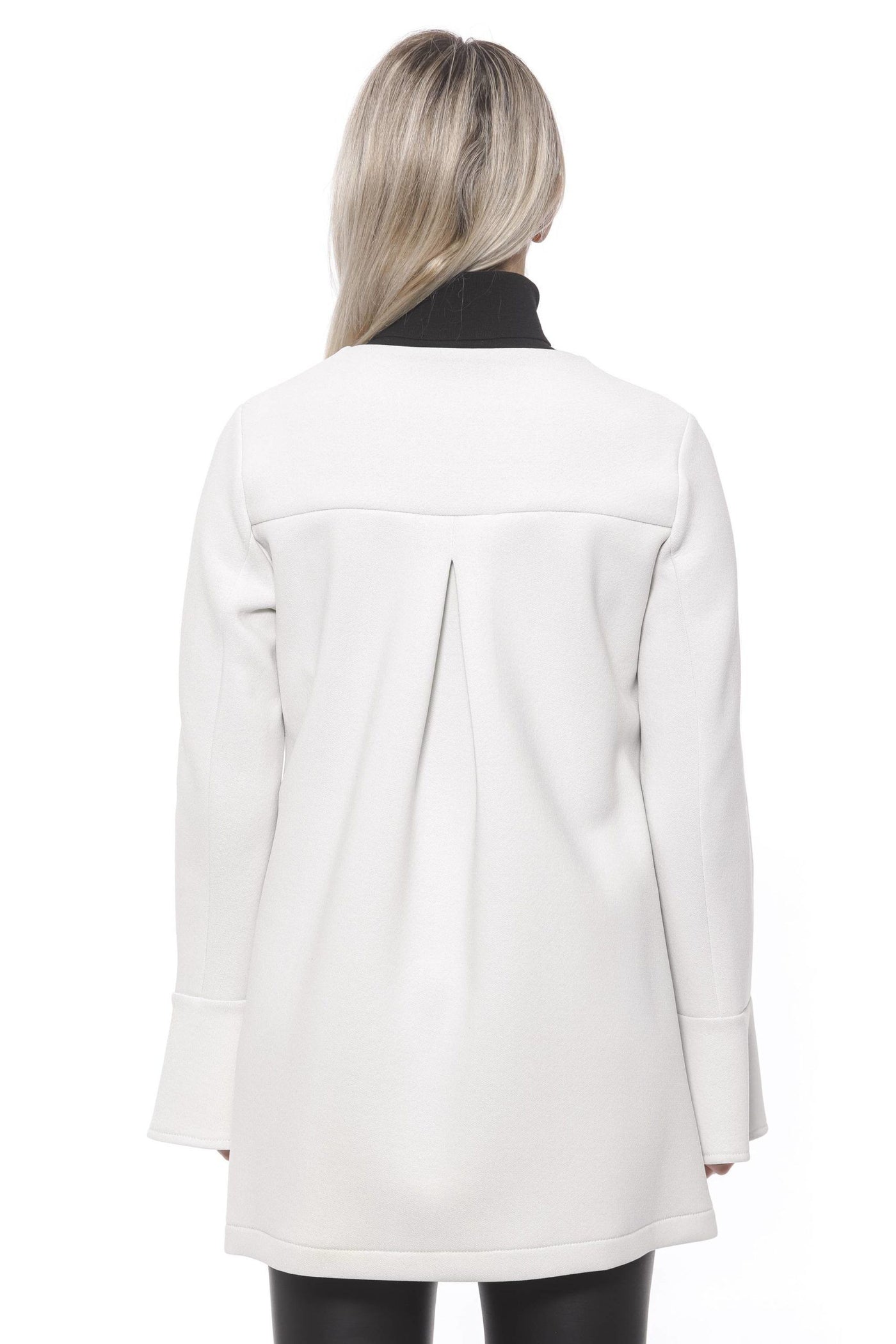 19V69 Italia White Neoprene Jacket & Coat