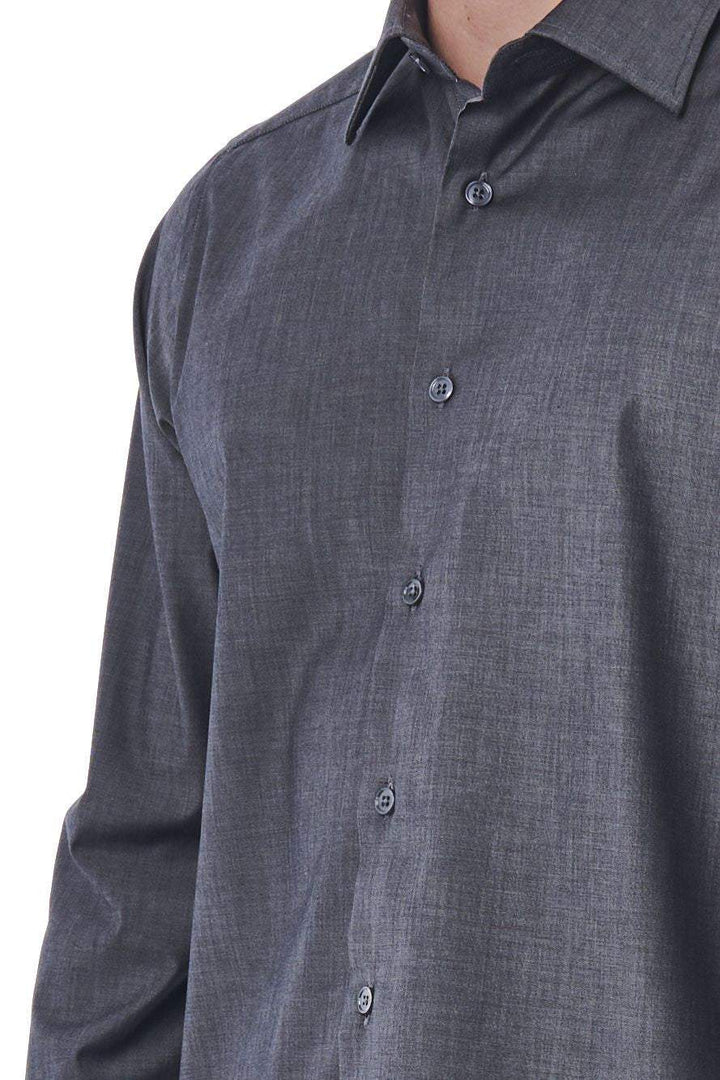Bagutta Gray Cotton Shirt #men, Bagutta, feed-1, Gray, IT46 | S, Shirts - Men - Clothing at SEYMAYKA