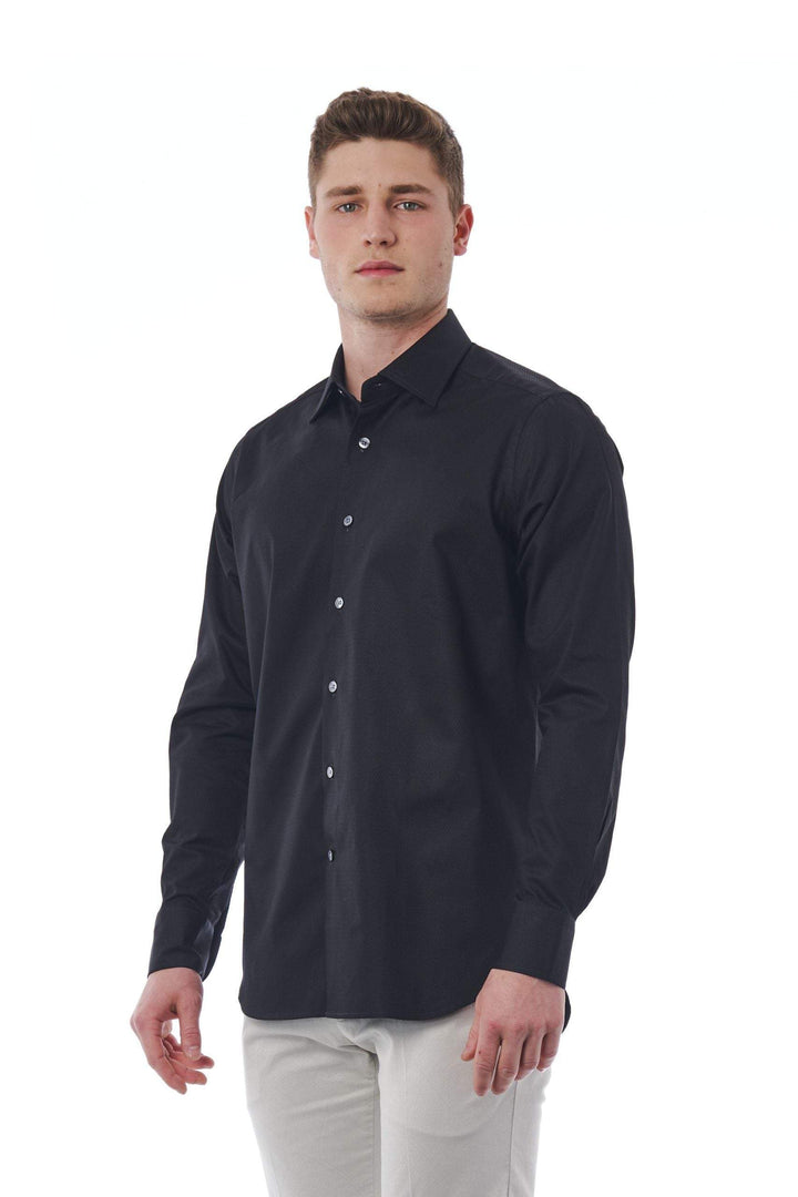 Bagutta Black Cotton Shirt #men, Bagutta, Black, feed-1, IT39 | S, IT40 | M, IT41 | L, IT42 | XL, IT43 | 2XL, IT44 | 3XL, IT45 | 4XL, Shirts - Men - Clothing at SEYMAYKA