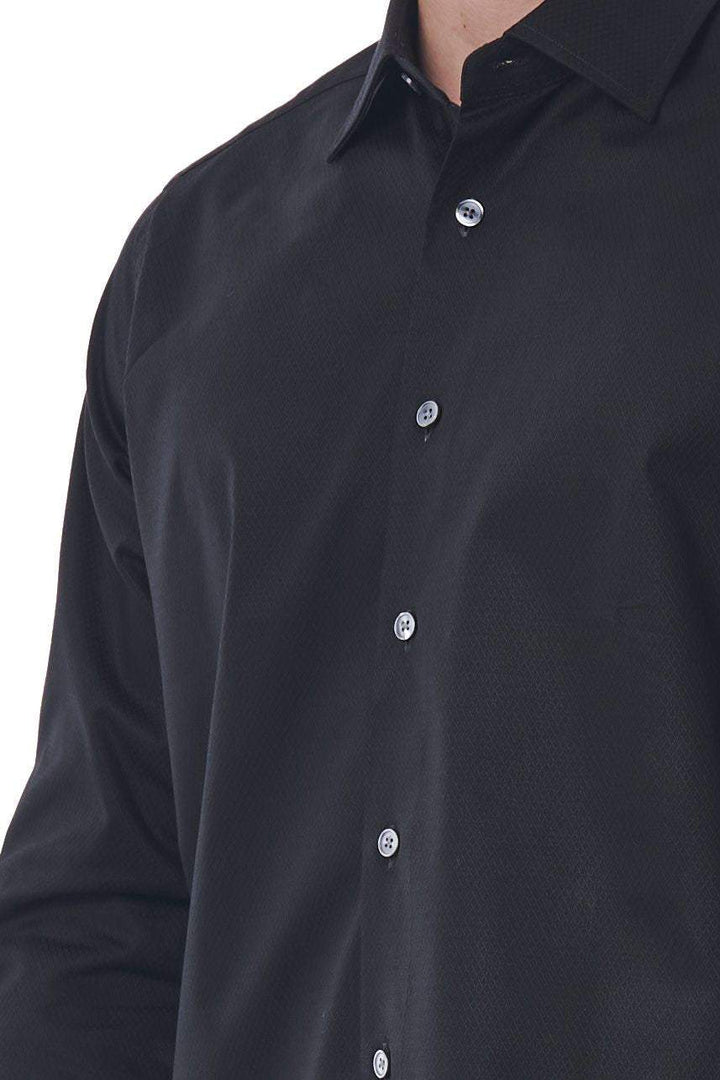 Bagutta Black Cotton Shirt #men, Bagutta, Black, feed-1, IT39 | S, IT40 | M, IT41 | L, IT42 | XL, IT43 | 2XL, IT44 | 3XL, IT45 | 4XL, Shirts - Men - Clothing at SEYMAYKA