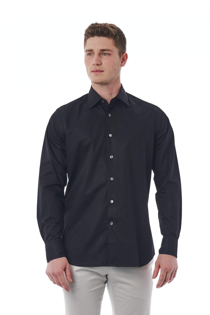 Bagutta Black Cotton Shirt #men, Bagutta, Black, feed-1, IT39 | S, IT40 | M, IT41 | L, IT42 | XL, IT43 | 2XL, IT44 | 3XL, IT45 | 4XL, Shirts - Men - Clothing at SEYMAYKA