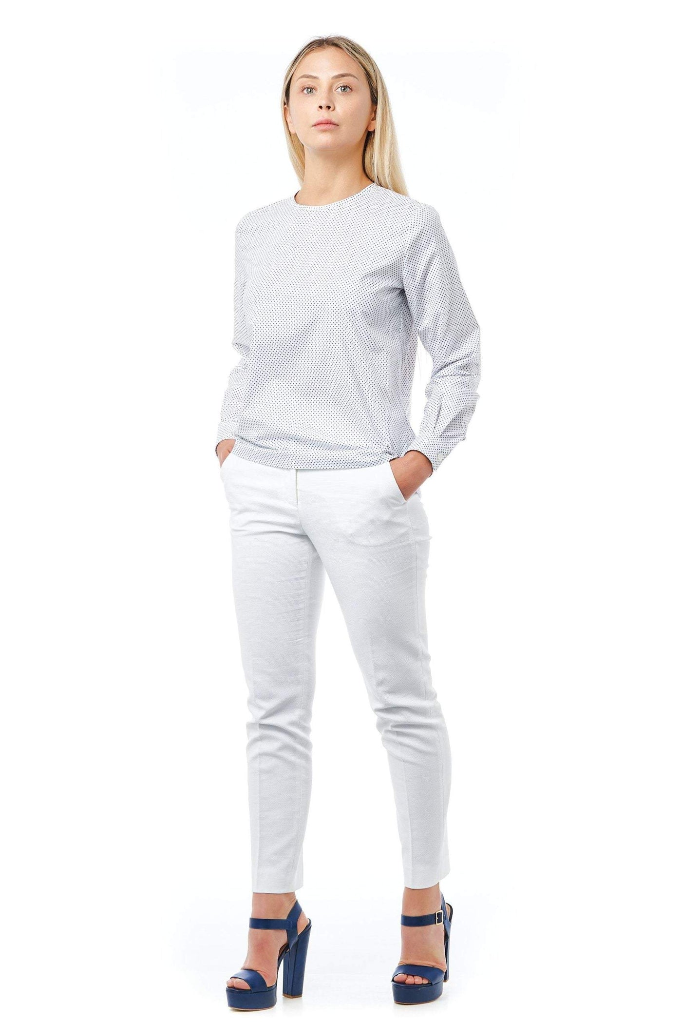 Bagutta White Cotton Shirt Bagutta, feed-1, L, M, Shirts - Women - Clothing, White at SEYMAYKA