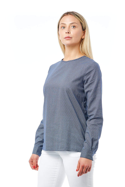 Bagutta Blue Cotton Shirt Bagutta, Blue, feed-1, L, M, Shirts - Women - Clothing at SEYMAYKA