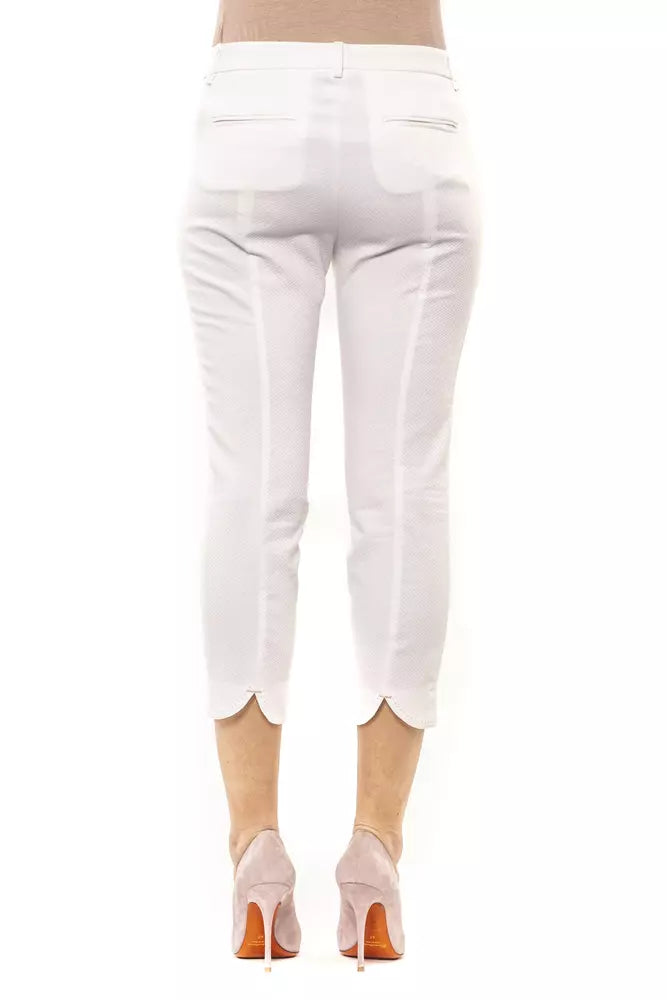 Peserico White Cotton Jeans &Amp; Pant