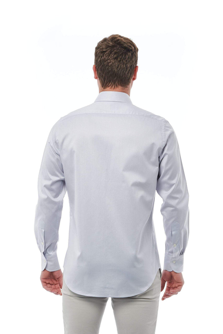 Bagutta Gray Cotton Shirt #men, Bagutta, feed-1, Gray, IT41 | L, IT42 | XL, IT43 | 2XL, IT44 | 3XL, Shirts - Men - Clothing at SEYMAYKA