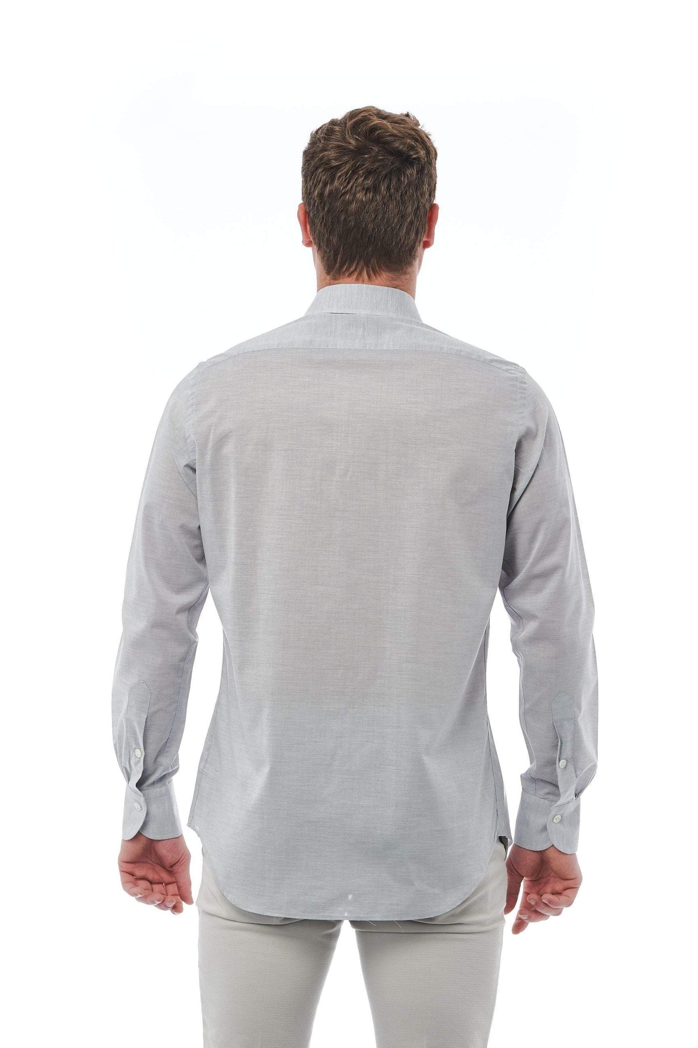 Bagutta Gray Cotton Shirt #men, Bagutta, feed-1, Gray, IT38 | XS, IT39 | S, IT40 | M, IT41 | L, IT42 | XL, IT43 | 2XL, IT44 | 3XL, IT45 | 4XL, Shirts - Men - Clothing at SEYMAYKA