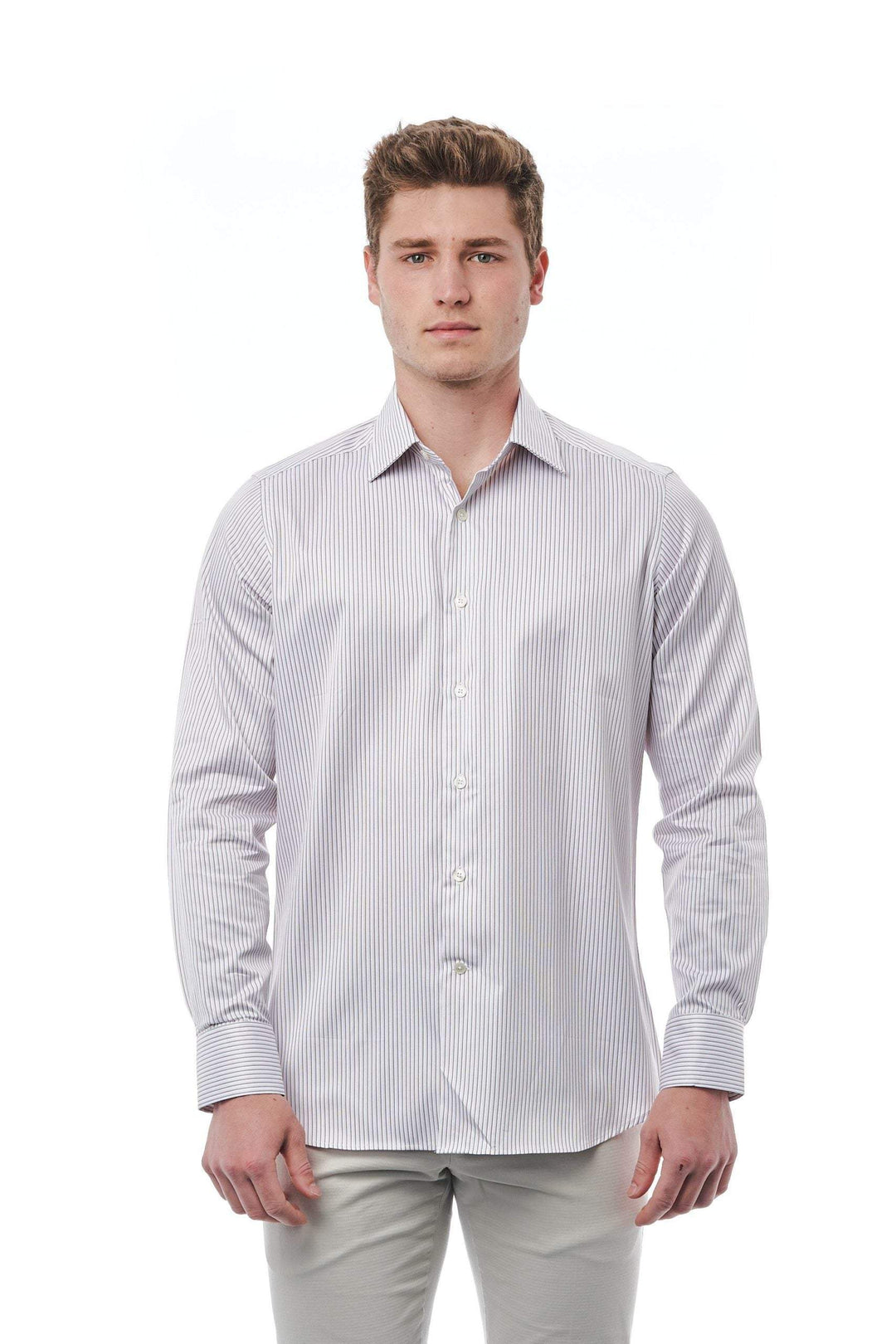 Bagutta White Cotton Shirt #men, Bagutta, feed-1, IT38 | XS, IT39 | S, IT40 | M, IT41 | L, IT42 | XL, IT43 | 2XL, IT44 | 3XL, Shirts - Men - Clothing, White at SEYMAYKA